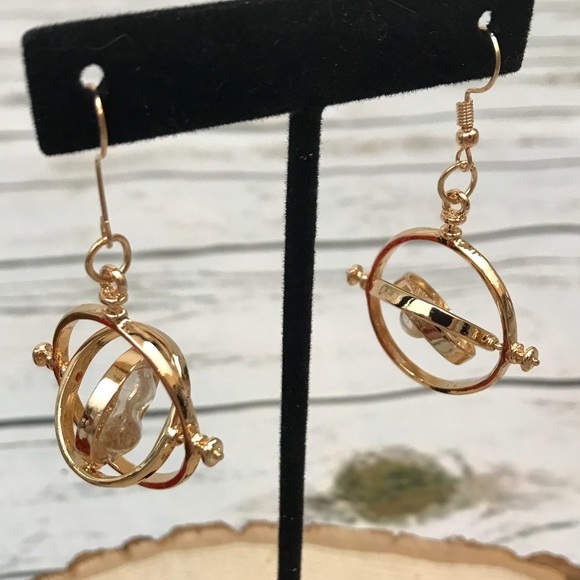Jewelry Harry Potter Gold Hourglass Time Turner Earrings Poshmark